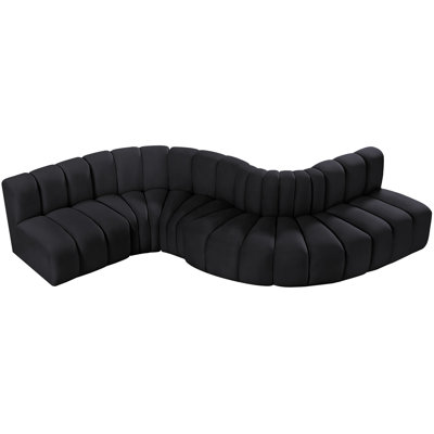 Izelia Upholstered Curved Sectional Reversible