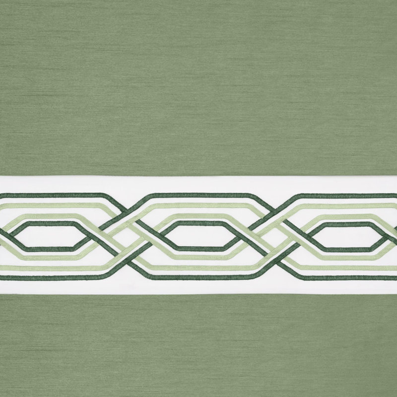Elyus Tailored Kitchen Curtain, Green, 55" W x 36" L