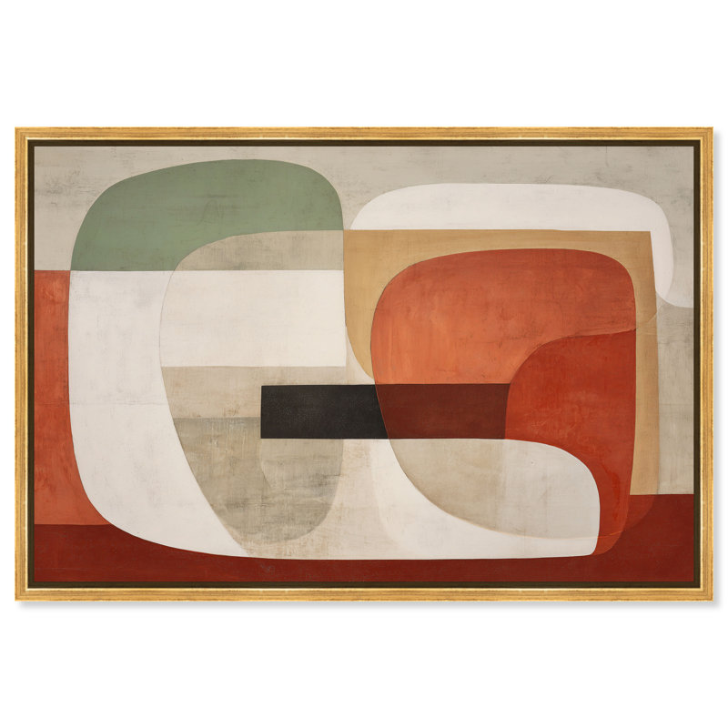 «Rust Forms IV», impression sur toile encadrée par Art Remedy, cadre en noyer, 54 x 36, H 37 po x l 55 po