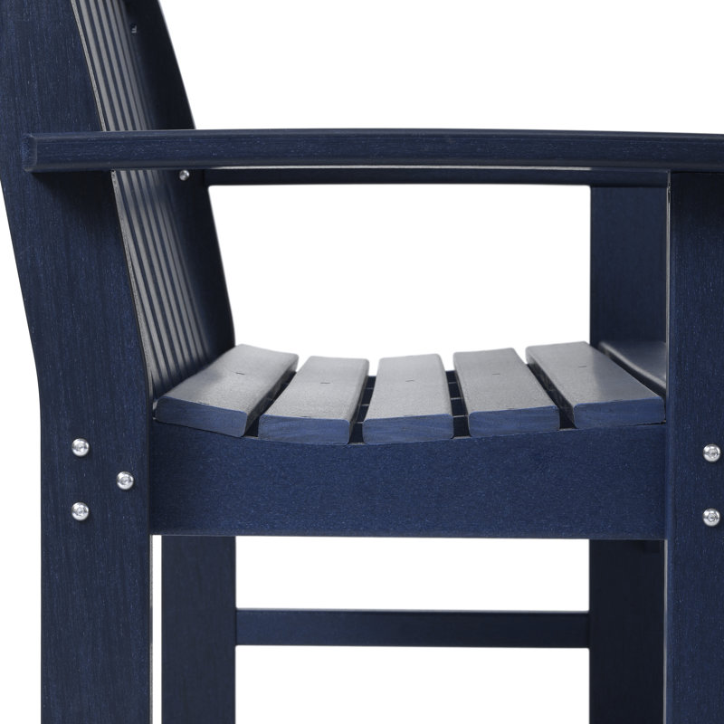 Banc de jardin en PEHD Laguna, Marine