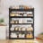 Lundys 71" H x 35.5" W x 16" D 5-Tier Adjustable Metal MDF Storage Rack Shelves Boltless Shelving-32673315