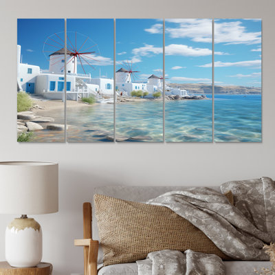 Greece Serenity In Mykonos - Greece Metal Wall Art Set