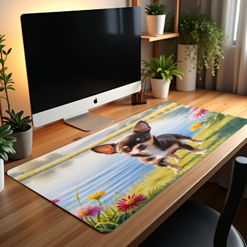 Polyester Desk Pad, 14.4x12.1