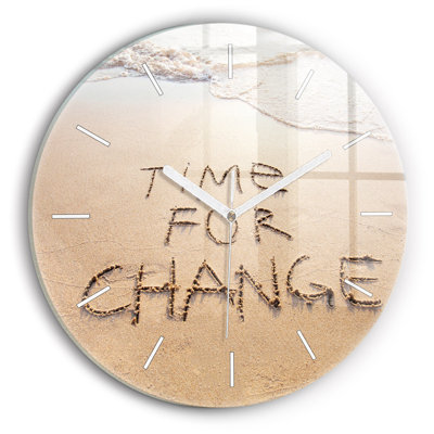 Glass Wall Clock