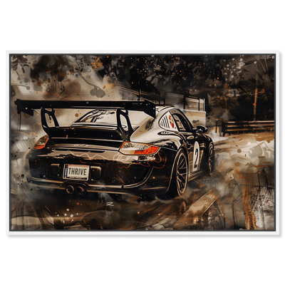 Art mural «Solid Drive Sport Car Man» par Notoriart
