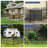 No-Dig Rustproof Metal Garden Fence – 32" H x 22ft Decorative Outdoor Barrier for Yard, Patio & Lawn, Black Dog & Rabbit Proof, Easy Install-135783396