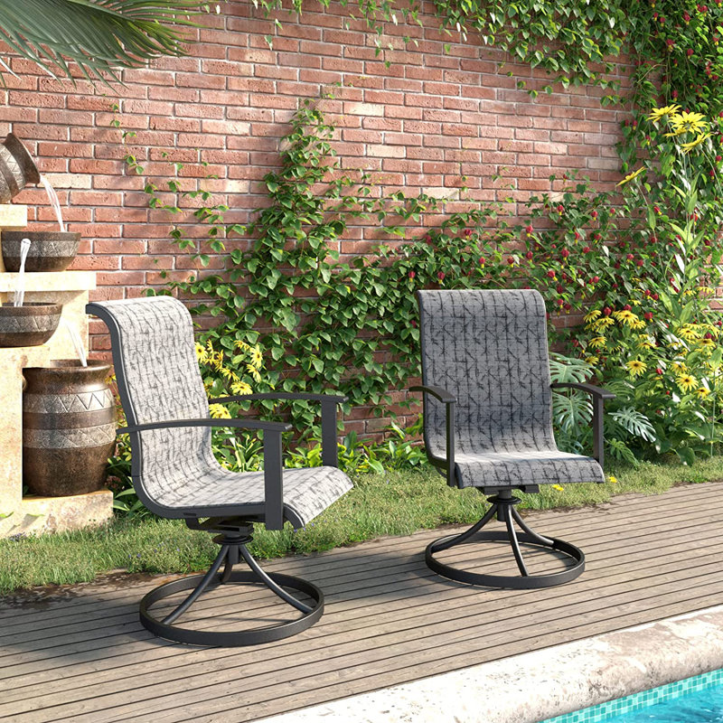 Fauteuil pivotant de patio