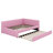 Full XL Size Upholstered Daybed With Pull-Out Trundle Bed, L Shaped Corner Sofabed Frame With Tufted Design Backrest-160608808