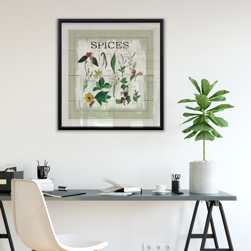 Shiplap Spices - Impression de cadre photo sur papier, H 17,5 po x l 17,5 po x P 1,5 po