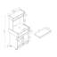 Chariot pour micro-ondes avec station de café sur roulettes verrouillables-441769263