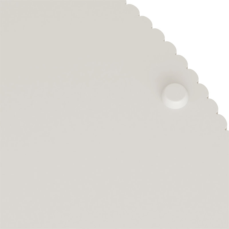 Table basse ronde de 31,5 po, table centrale moderne avec rangement, rayures verticales pour des espaces de vie élégants