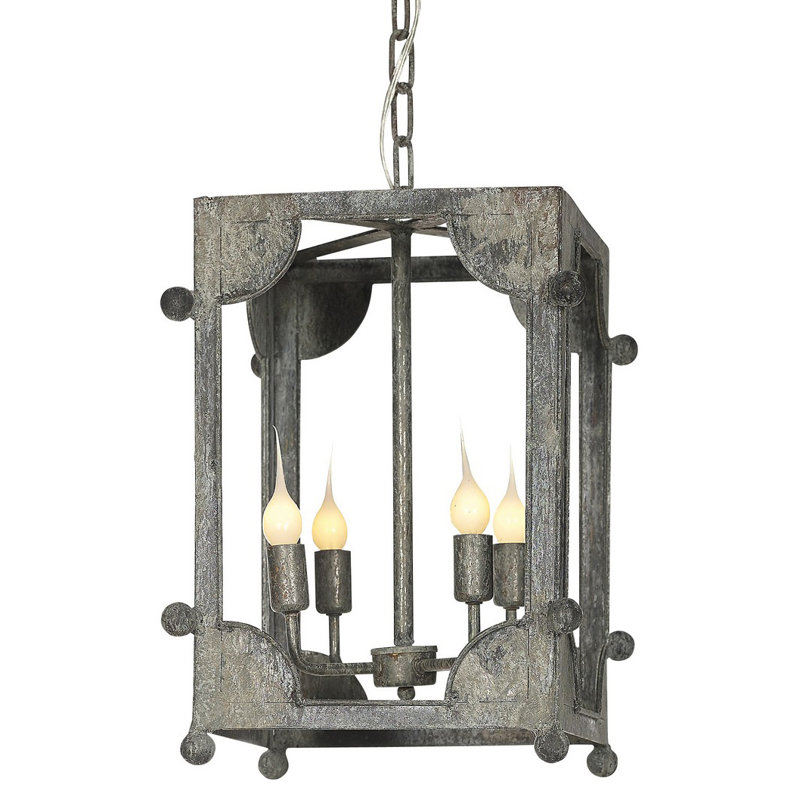 Chelsea 4 - Light Lantern Pendant, 12" H x 12" W x 12" D, Deep Ocean