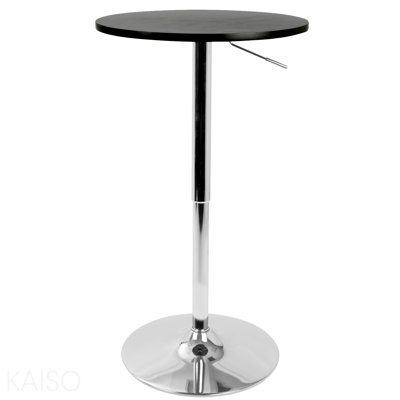 Table de bar réglable réglable en noir