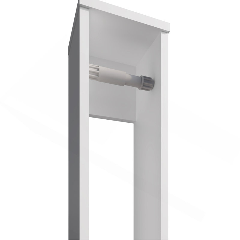 Porte-papier hygiénique en mélamine, Blanc