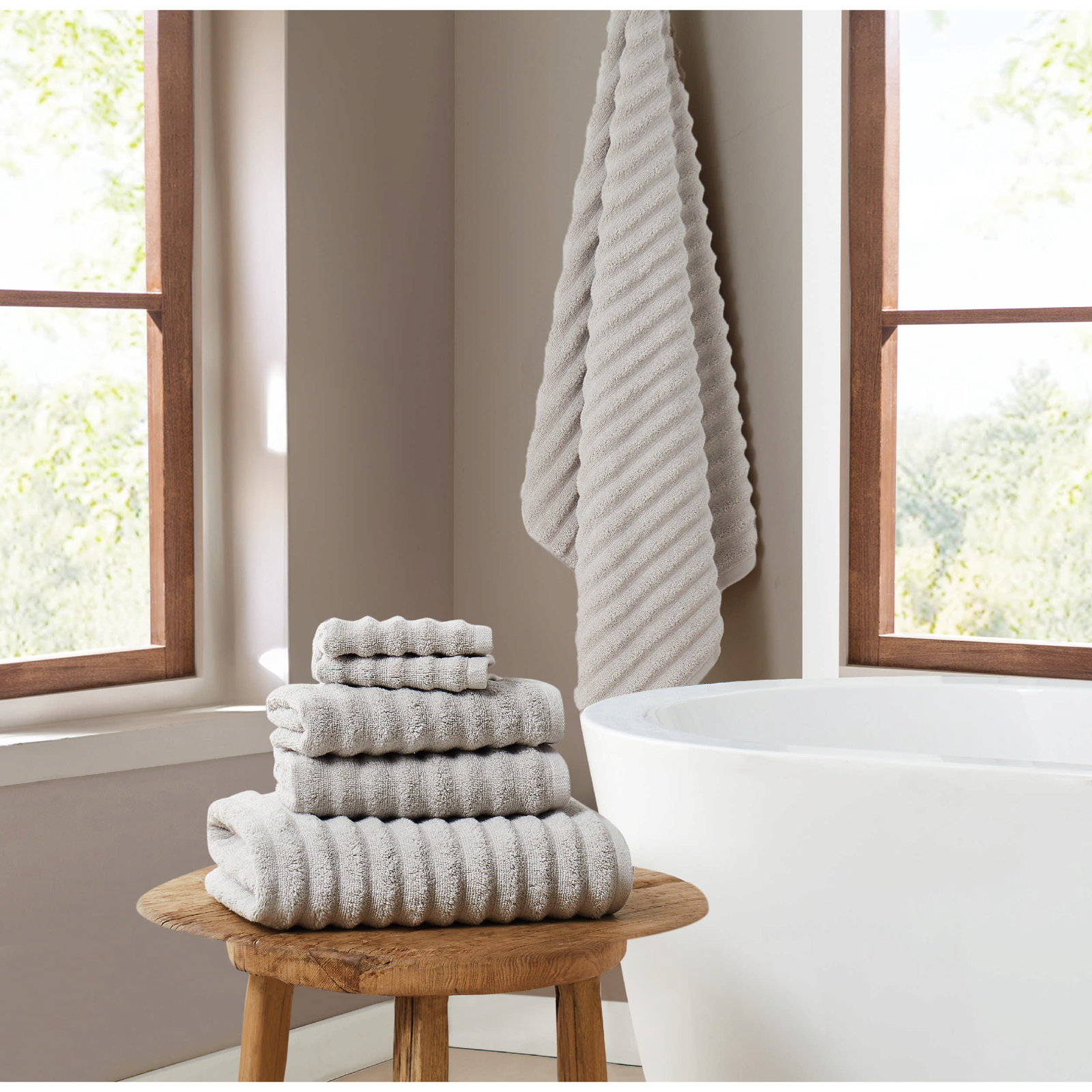 Camren 6 - Piece Towel Case Pack, Light Gray
