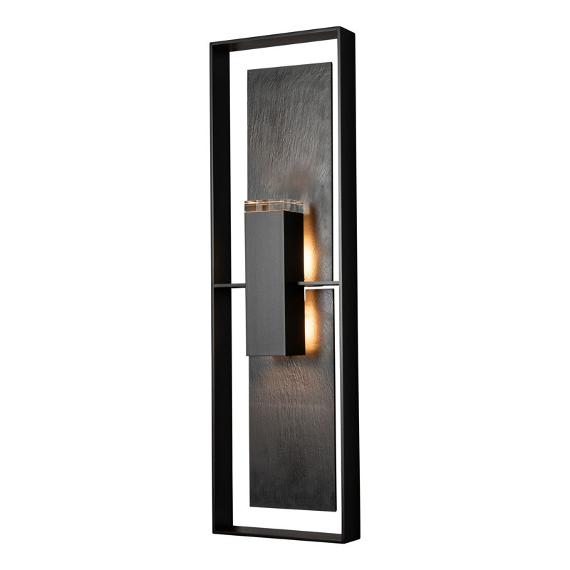 Shadow Box Aluminum Wall Light, 34" H x 10" W x 4.4" D, Coastal Black