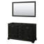 Ensemble de meuble-lavabo double 60 "avec miroir Deborah-23113261-80209532