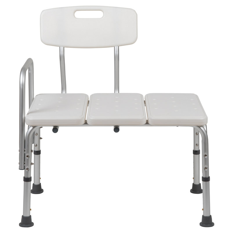Phoebe Aluminum Height Adjustable Medical Shower Transfer Bench