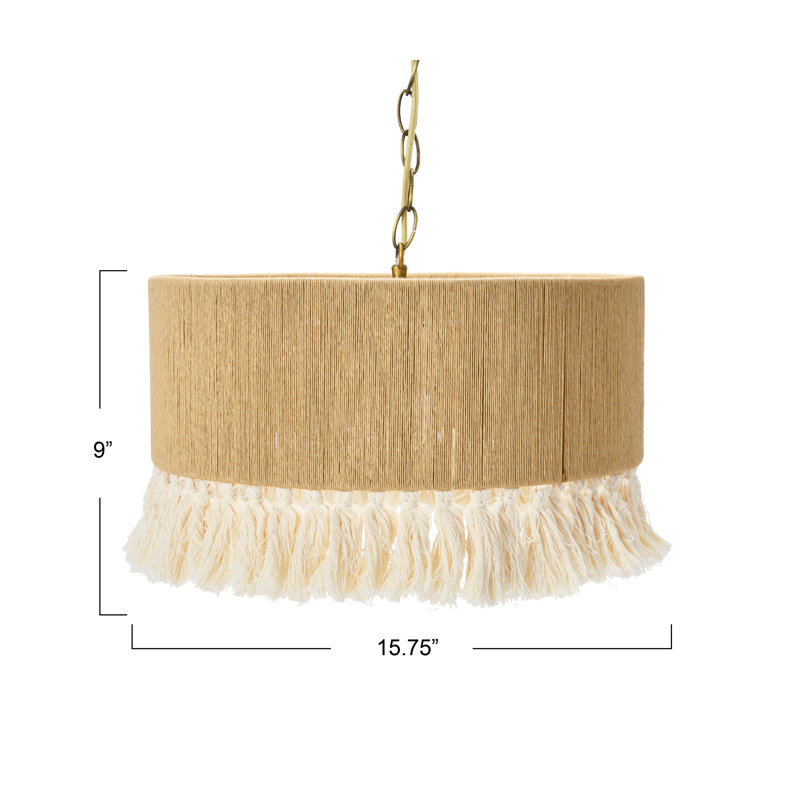 1 - Light Gold Unique/Statement Pendant
