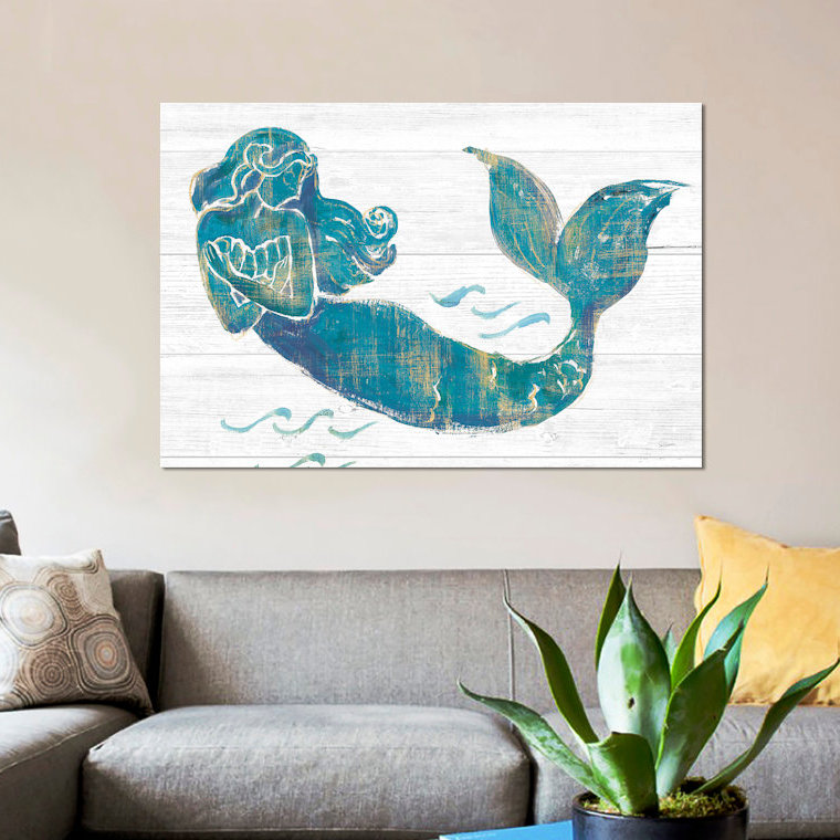 «Sue Schlabach On the Waves II Light Plank» par Sue Schlabach - Toile tendue, estampe numérique sur toile tendue