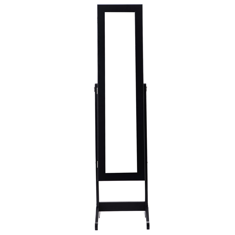 Freestanding Jewelry Armoire, Black
