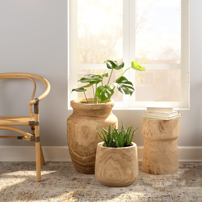 Handmade Wood Table Vase
