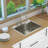 Transolid 27-in X 22-in 18-Gauge Drop-in Stainless Steel Kitchen Workstation Sink