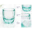 8 oz Verre bleu à facettes en verre-131383633