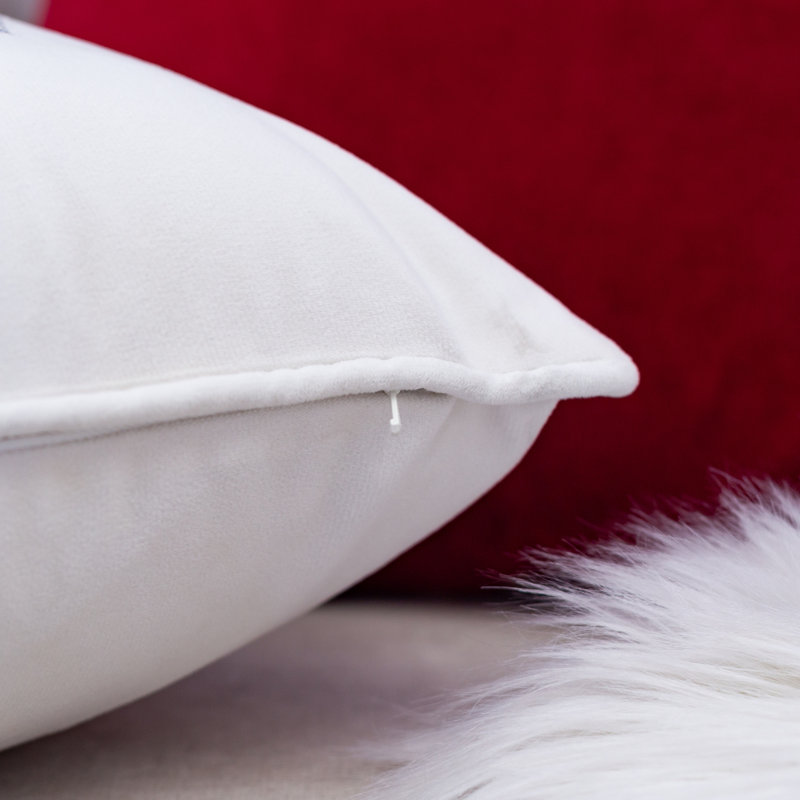 Halloween Themed Throw Pillow, White