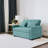 Eiri 55'' Wide Convertible Velvet Sleeper Square Arm Sofa Bed with Reclining Backrest and 2 Throw Pillows-1074326412