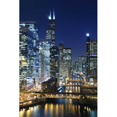 " Chicago At Night " by Rudybalasko
