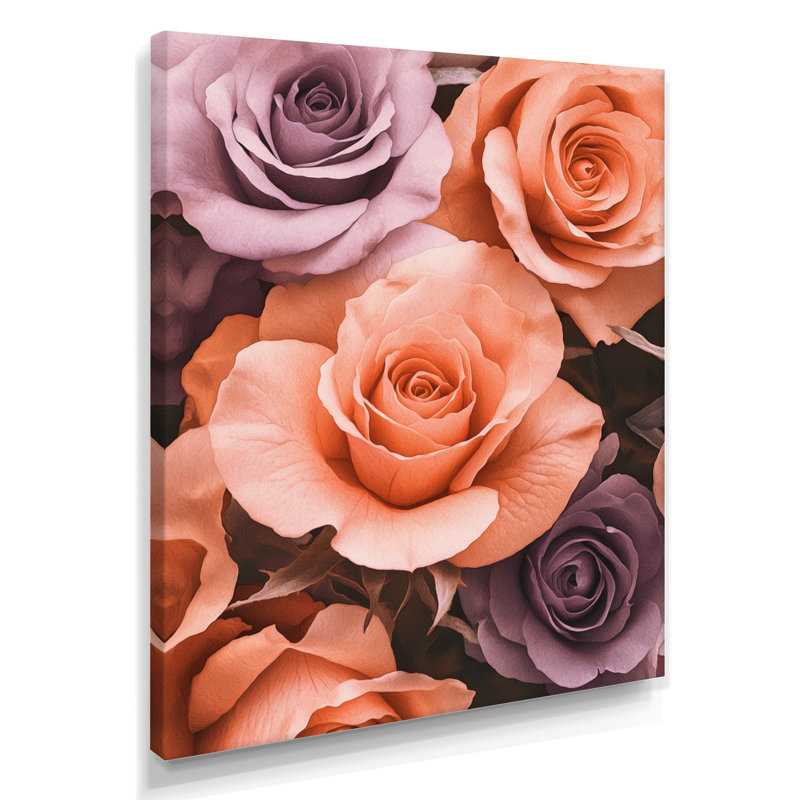 Bolivar - impressions florales sur toile, H 40 po x l 30 po, Toile tendue, Ne s’applique pas