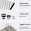 Lavabo en acier inoxydable rouille 30 po avec grille inférieure et finition anti-rayures