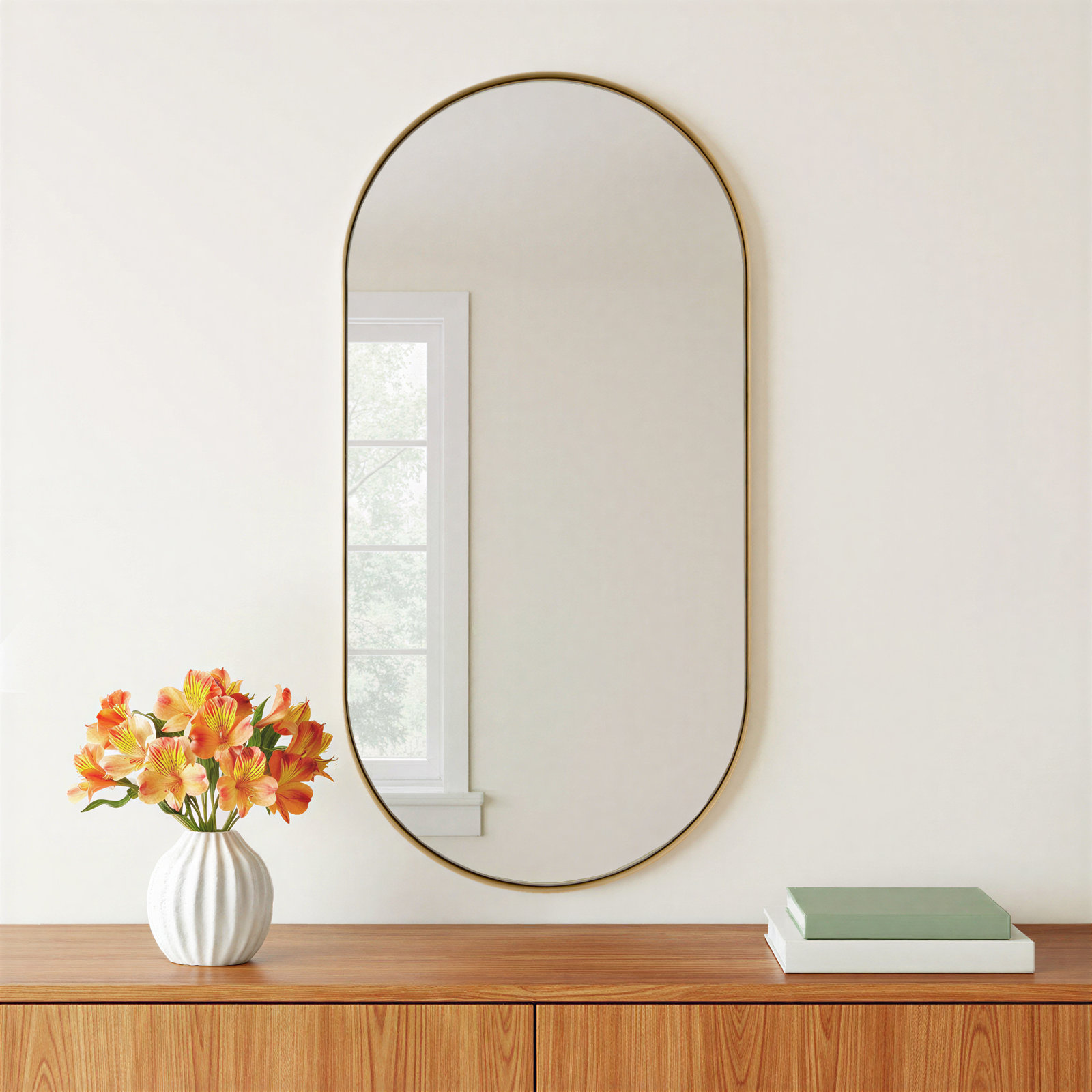 Accent Mirror, Gold, 31.5" x 15.5"
