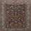 Tapis traditionnel noir / bleu Kadian