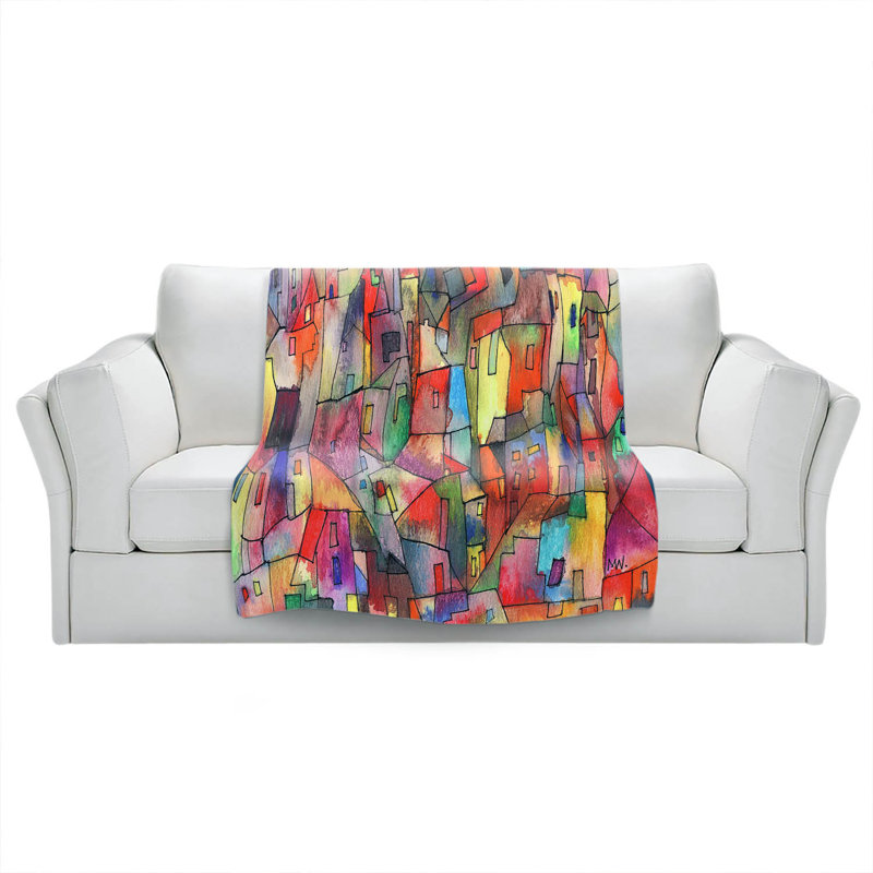 Hand Woven Throw Blanket, 51" x 60"