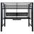 Ranier Black Full Workstation Loft Bed