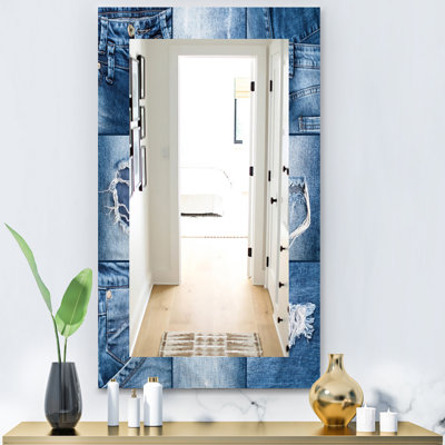 Miroir d’meuble-lavabo/salle de bain traditionnel jeans