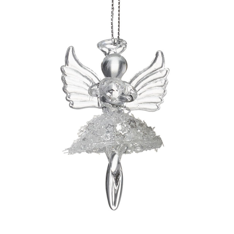 7cm Glass Hanging Figurine Ornament