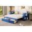 Lit de jour double avec bureau amovible, tiroirs de rangement et table d'appoint hydraulique pour des espaces de vie multifonctionnels-449418968-449418974