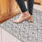 Nielsville Grey/White Machine Washable Non-Slip with Rubber Backing-1601040061
