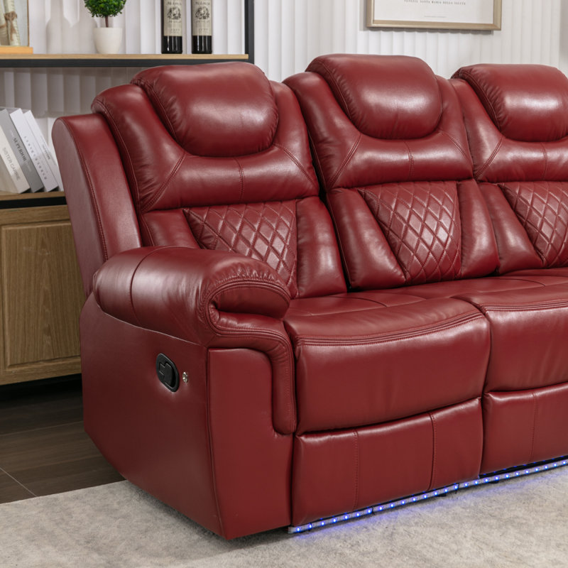 Fauteuil inclinable manuel de cinéma maison, Red