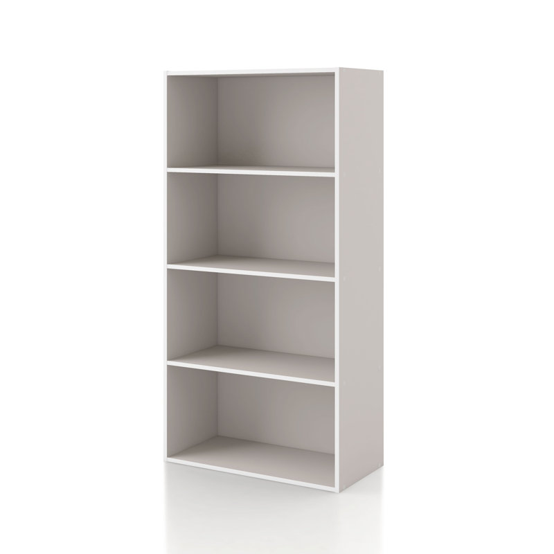 Moduline Stackable Storage Bookcase, 4-Shelf, Greige