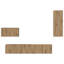 Wall TV Cabinet Wall-Mounted 4 Pcs 200 X 30 X 30 Cm-680559384