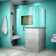 Unidoor Plus 47" W x 36.375" D x 72" H Frameless Pivot Rectangle Shower Enclosure with Fixed Panel