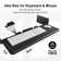 Wasat Height Adjustable Computer Standing Desk with Keyboard Tray For Home Office