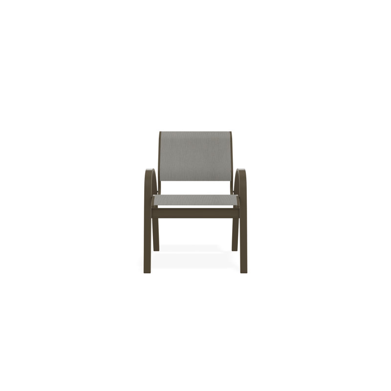 Chaise de café Aruba II, Bois de plage, Huître Augustine