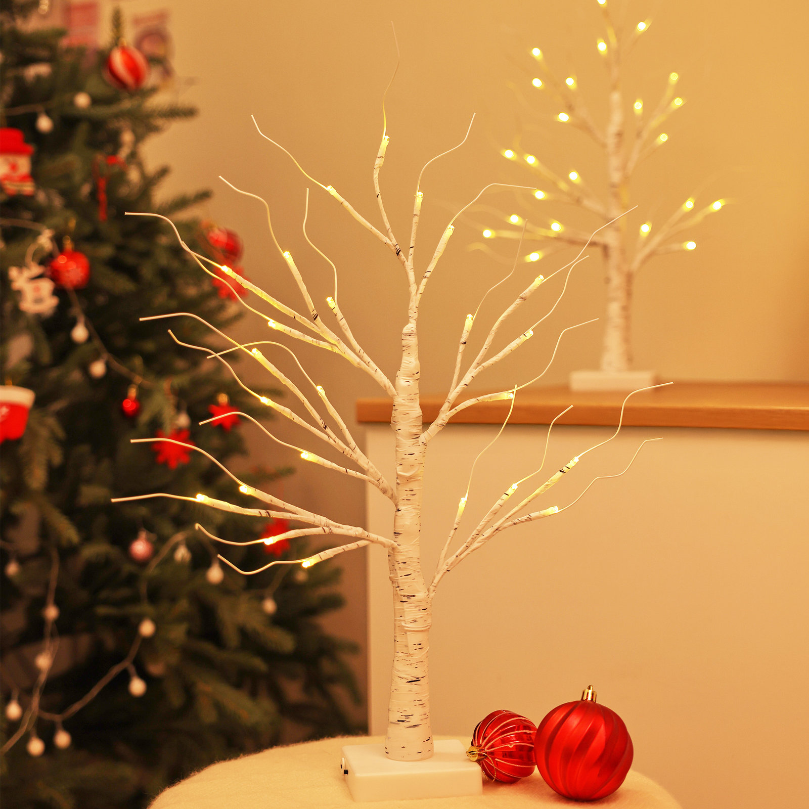 Adcock 2' Lighted LED Birch Tree