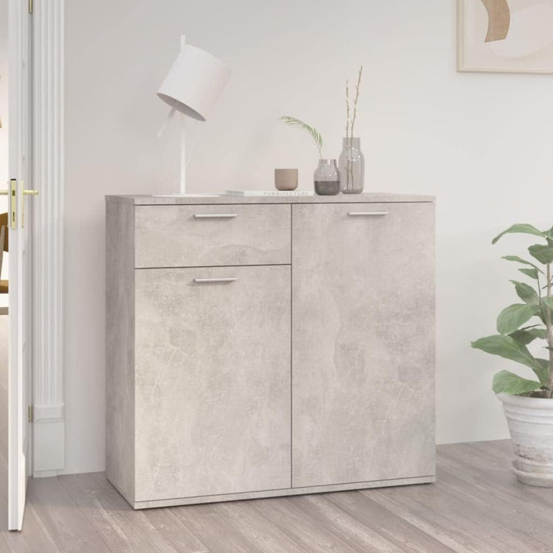 Dellas 80cm Sideboard, Concrete Grey
