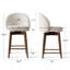 Tabouret de comptoir pivotant rembourré-1019391444